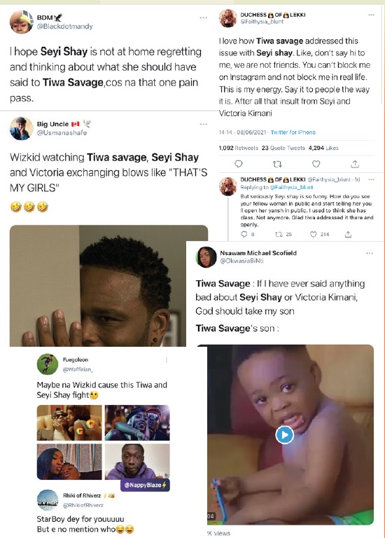 Tiwa Seyi Reactions