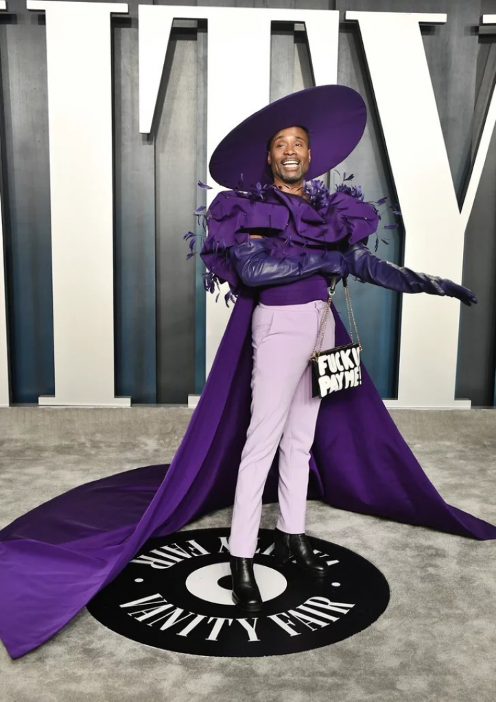 Billy Porter in cape blouse