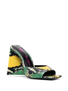 All Over Snakeskin Print Sandals THE ATTICO
