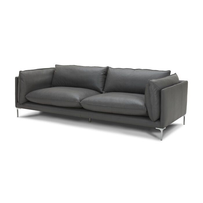 Grey Leather Sofa ALL MODERN