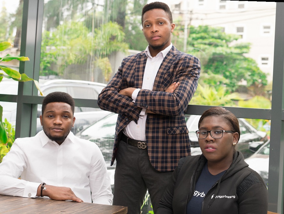 Piggyvest Founders - Joshua Chibueze, Somto Ifezue and Odun Eweniyi