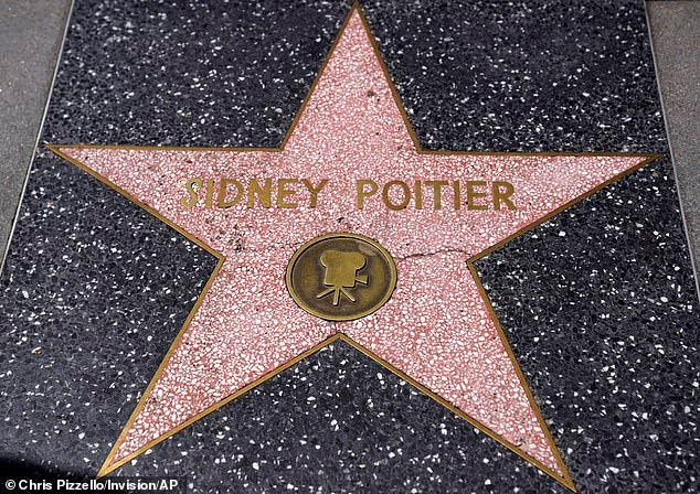 Sidney Poitier's star on the Hollywood walk of fame