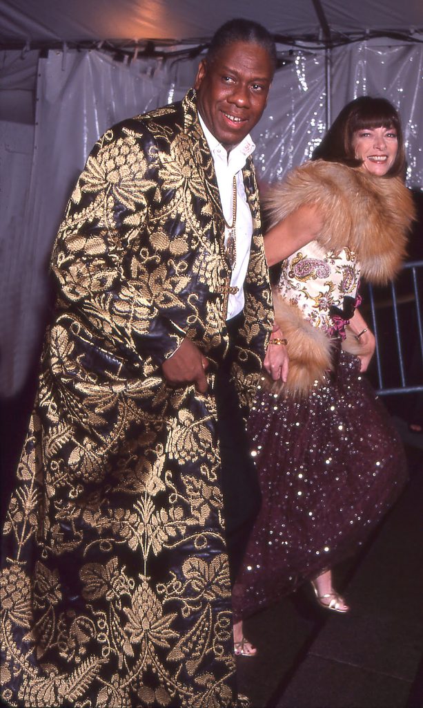 Talley and Anna Wintour attend the Costume Institute Gala at the Metropolitan Museum of Art in New York, 1999
