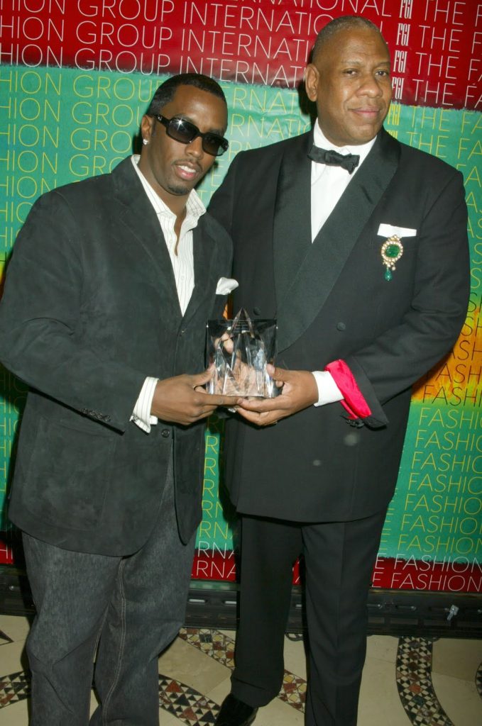 Talley and Sean Diddy Combs at the Fashion Group International’s 19th Annual Night of the Stars honoring The Provocateurs, in New York, 2002