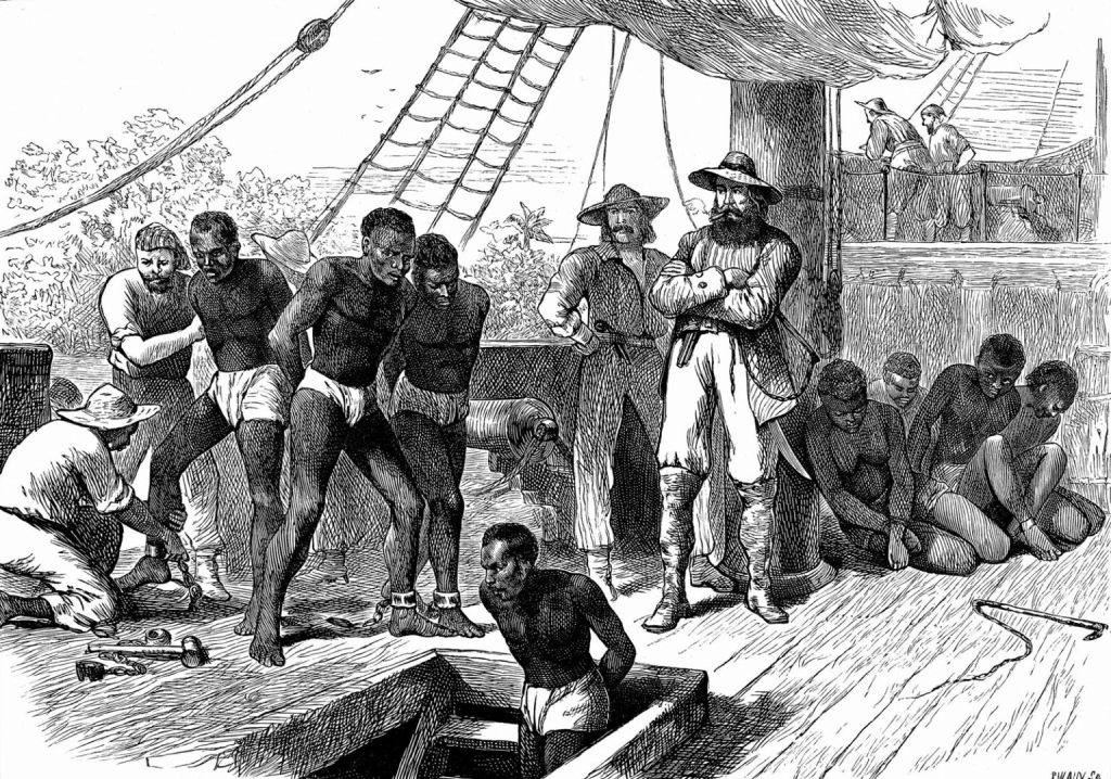AFRICAN SLAVES ON A SHIP IMAGE FROM GOOGLE