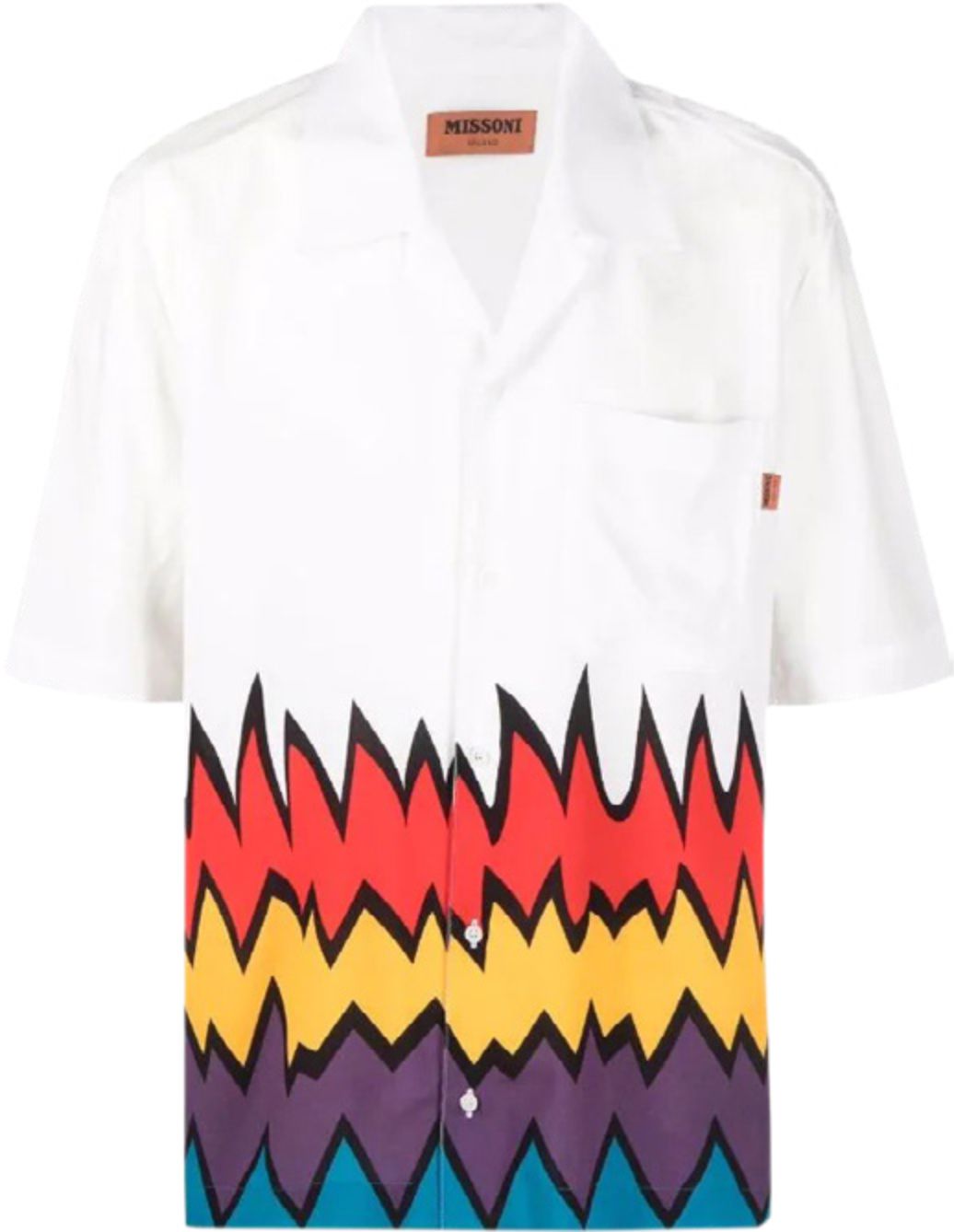 Zigzag Print Short-sleeved Shirt MISSONI