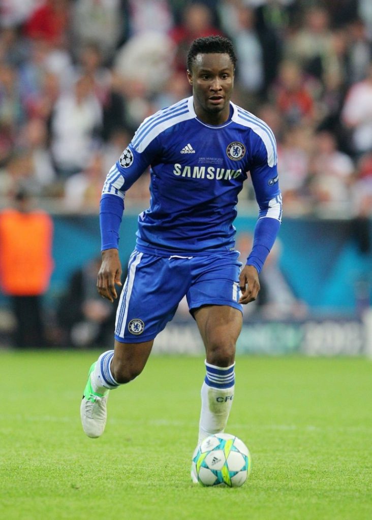Mikel for Chelsea in the UEFA Champions League Final
