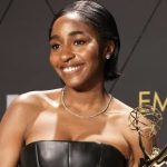 Ayo Edibiri is winning in work and in style as she scoops her first ever Emmy wearing custom Louis Vuitton.