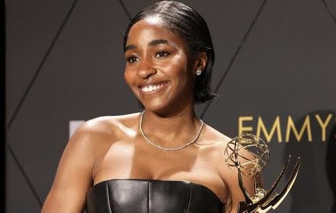 Ayo Edibiri is winning in work and in style as she scoops her first ever Emmy wearing custom Louis Vuitton.