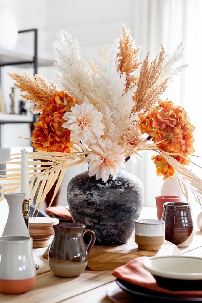DIY Modern Vases with Fall Florals - Uniquely Taylor Made