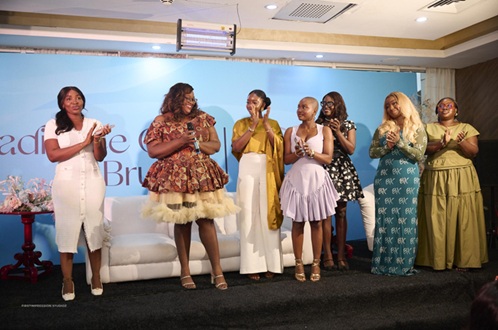 Guests playing games at the Port Harcourt Beauty Brunch by Hello Perfect.